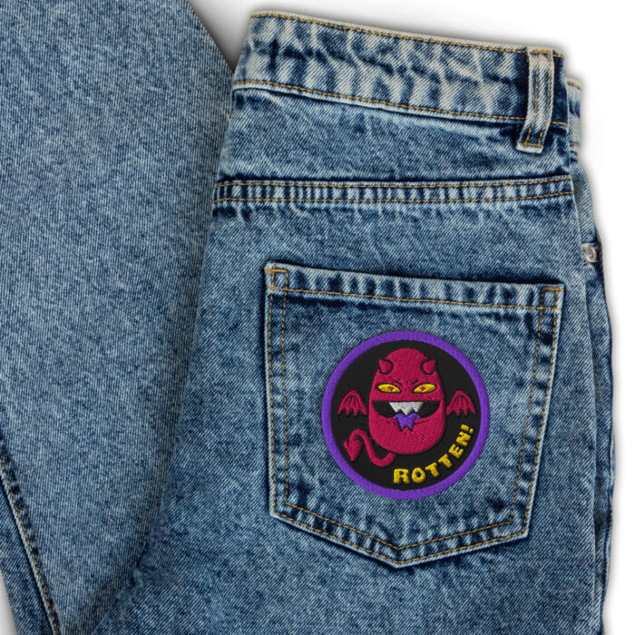 3″ Embroidered Patch /// Rotten Degg - Image 3