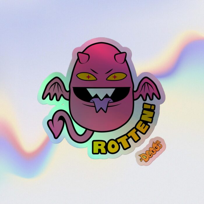 Holographic Sticker /// Rotten Degg - Image 3
