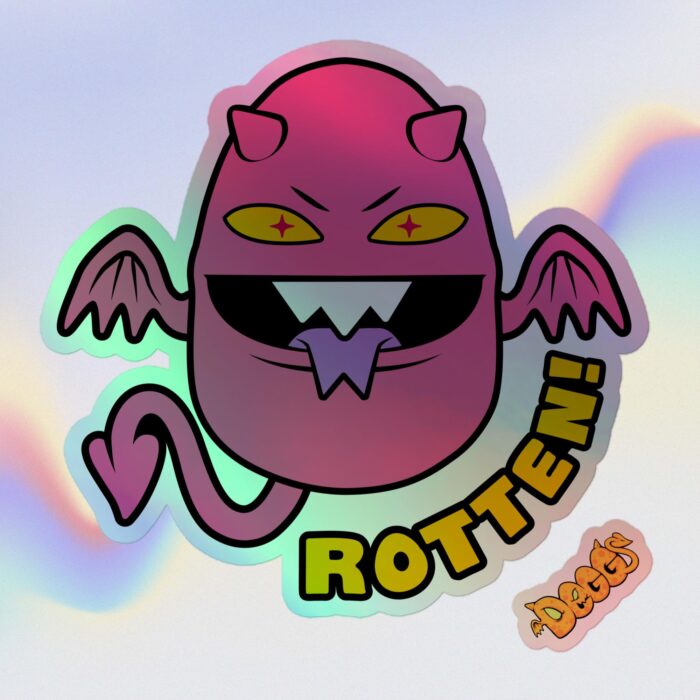 Holographic Sticker /// Rotten Degg