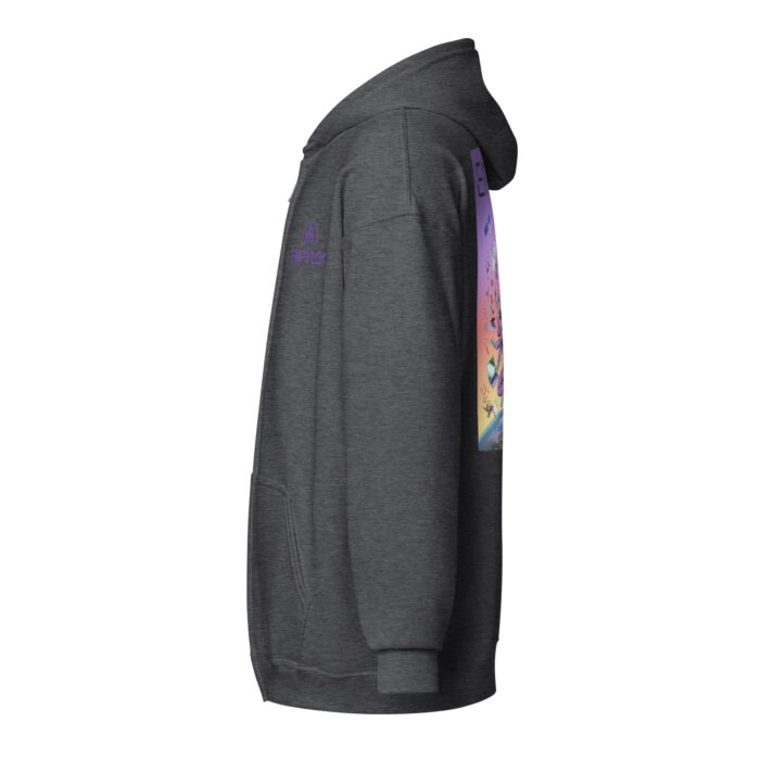 Unisex Zip Hoodie, Embroidered Logo /// The Operating System - Image 15
