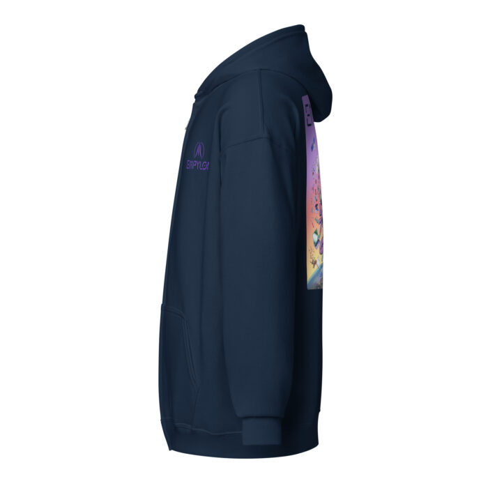 Unisex Zip Hoodie, Embroidered Logo /// The Operating System - Image 11