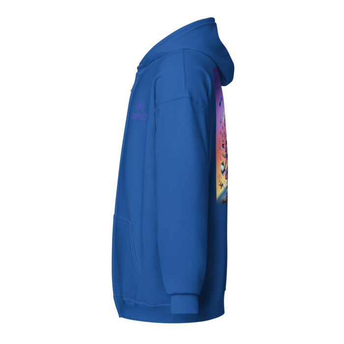Unisex Zip Hoodie, Embroidered Logo /// The Operating System - Image 19