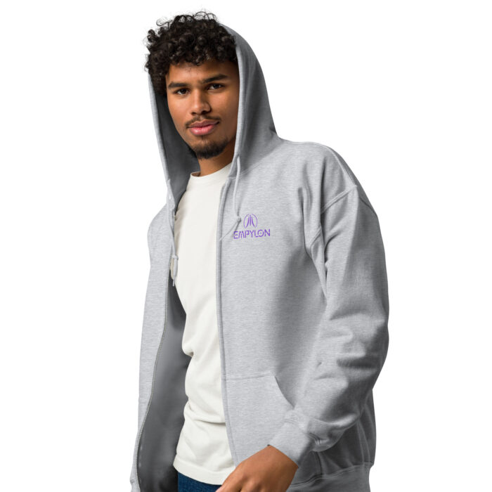 Unisex Zip Hoodie, Embroidered Logo /// The Operating System - Image 3