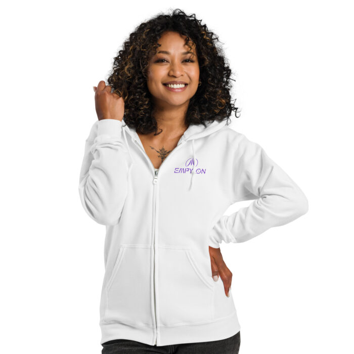 Unisex Zip Hoodie, Embroidered Logo /// The Operating System - Image 2
