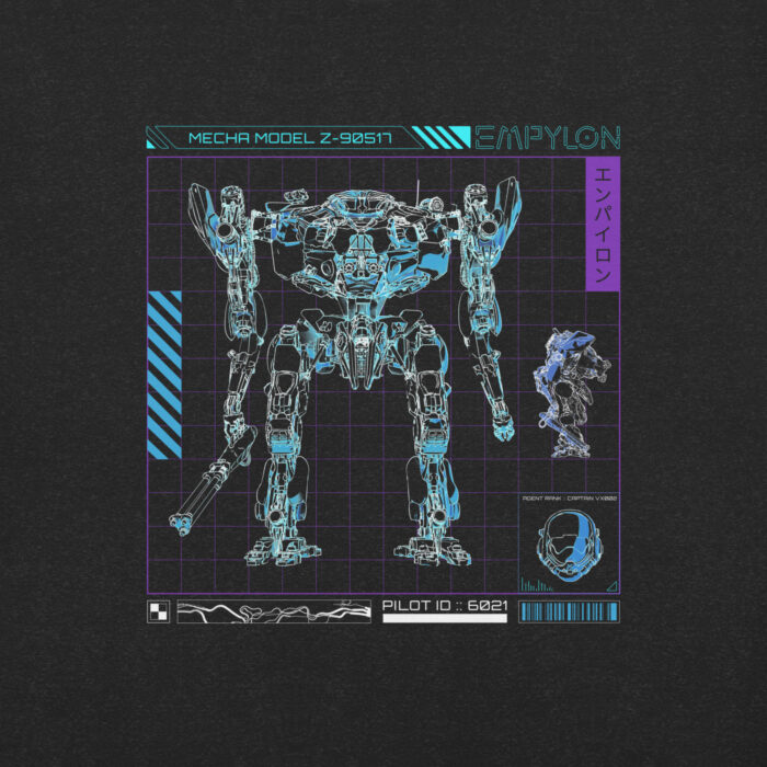 Unisex T-shirt /// Mecha Diagram - Image 2